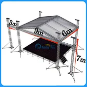 Stage roof truss system-aluminum